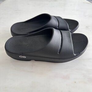 Oofos OOahh Black Sport Slide Women's Size 9 Men's Size 7 EU 40 Comfort Running